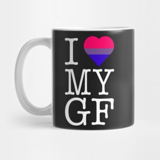 I love my gf lesbian heart Mug